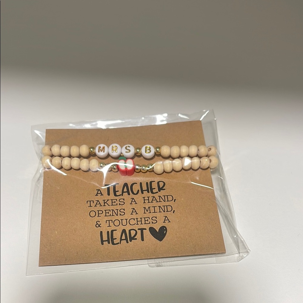 “Mrs B” Teacher Gift Bracelet Set